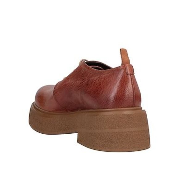 NWT 1725.A women's tan brown platform laced shoes. Made in Italy. NWT in box - Picture 6 of 6